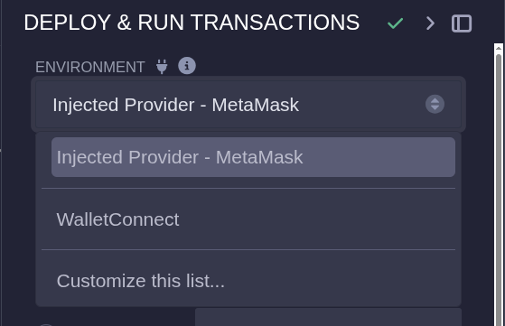 Deploy smart contract step 4