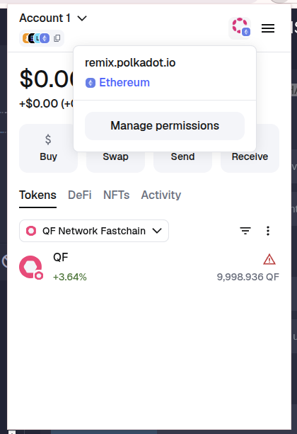 Connecting Metamask step 6